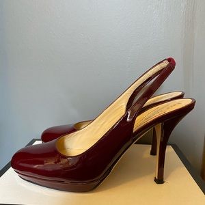 Maroon Kate Spade Slingbacks
